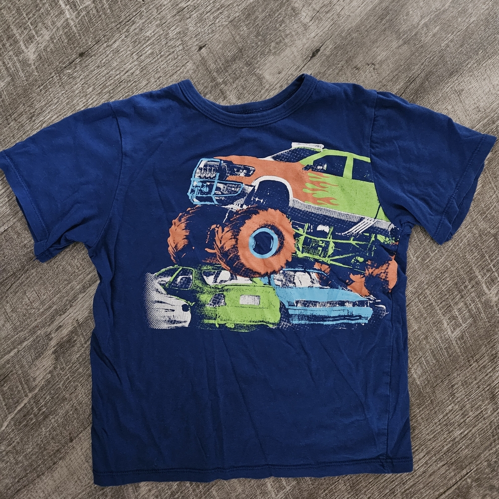 The Children's Place Blue Monster Truck Tee